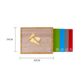 Kitchen & Bathroom DIY: Bamboo Chopping Board With 5 Inserts