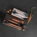Kitchen Utensils: Beechwood & silicone ladle charcoal