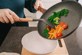 Kitchen Utensils: Beechwood & silicone turner charcoal