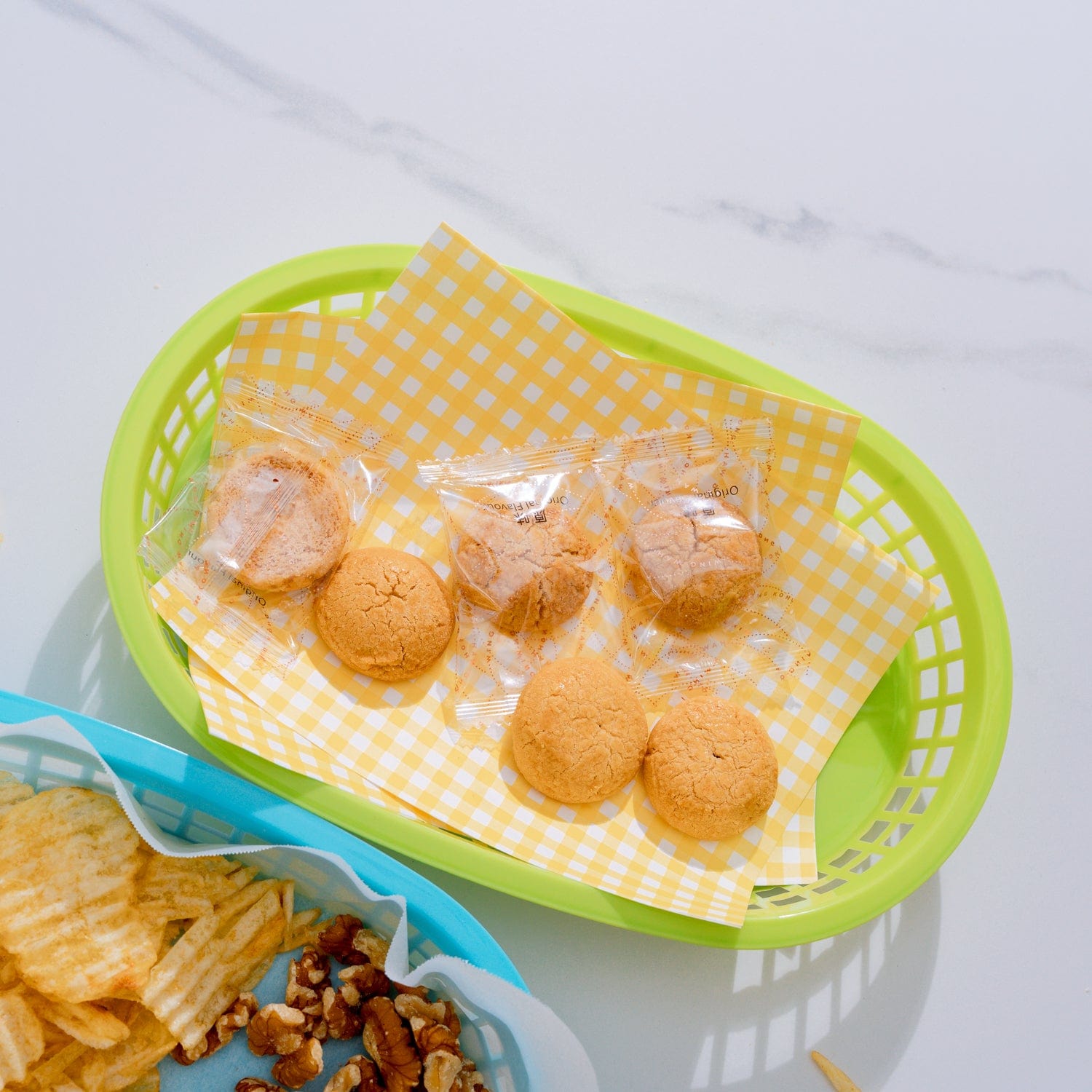 Food Storage: Cook Easy Set of 3 Oval Plastic Snack Baskets