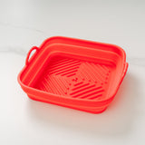 Kitchen & Bathroom DIY: Collapsible Silicone Air Fryer Oven Microwave Liner Square
