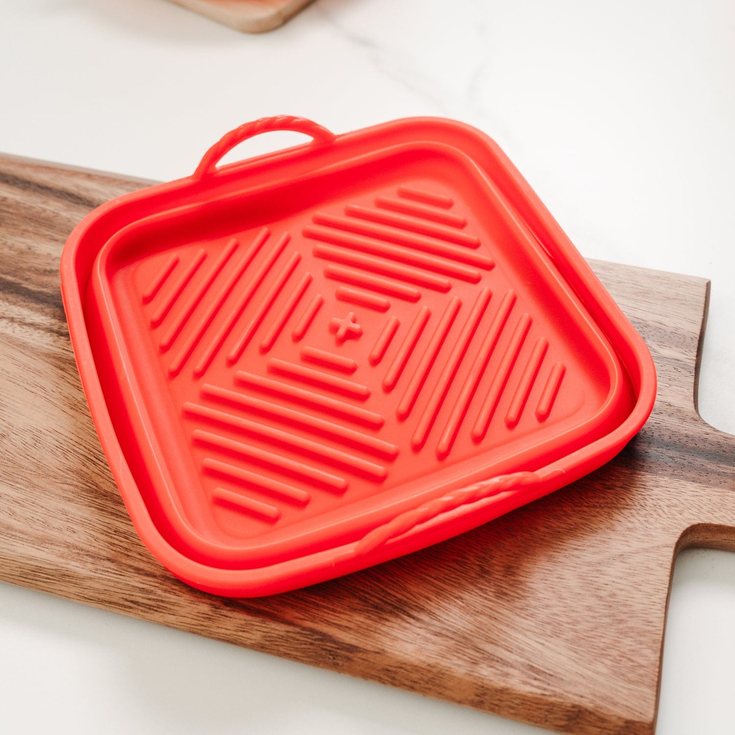 Kitchen & Bathroom DIY: Collapsible Silicone Air Fryer Oven Microwave Liner Square