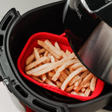 Kitchen & Bathroom DIY: Collapsible Silicone Air Fryer Oven Microwave Liner Rectangle