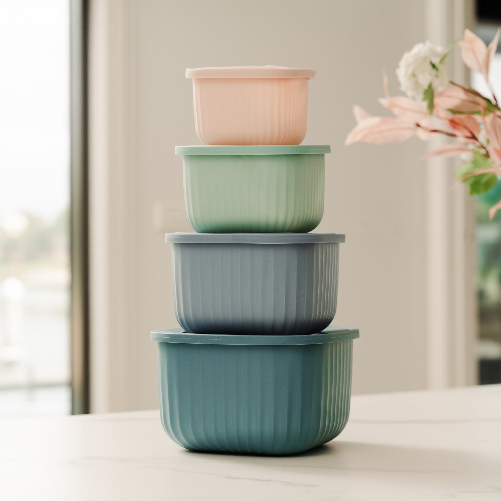 Food Storage: Cook Easy 4PC Square Nested Food Storage Set