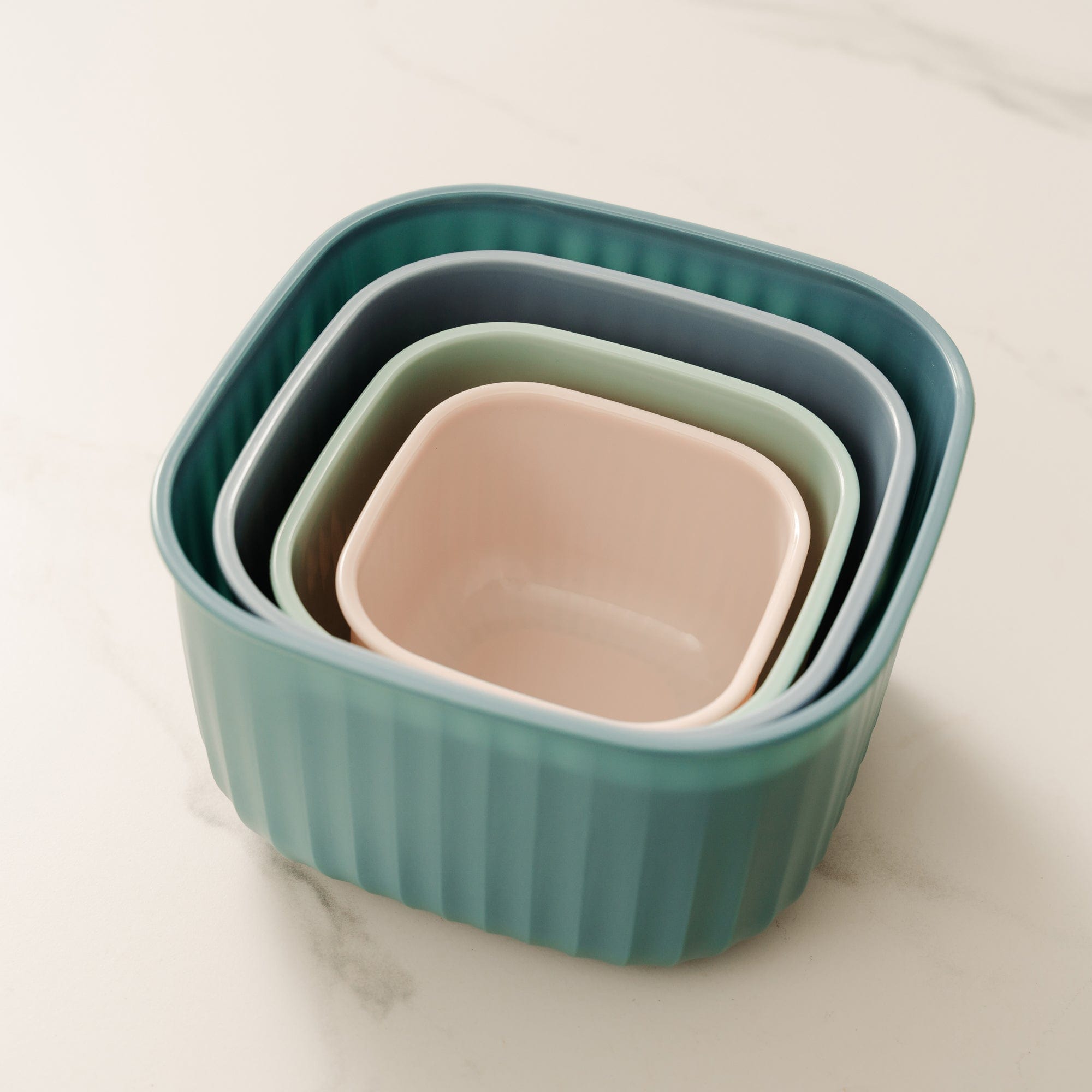 Food Storage: Cook Easy 4PC Square Nested Food Storage Set