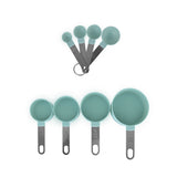 Kitchen Utensils: Stackable 4 Measuring Cup Set & 4 Spoon Set