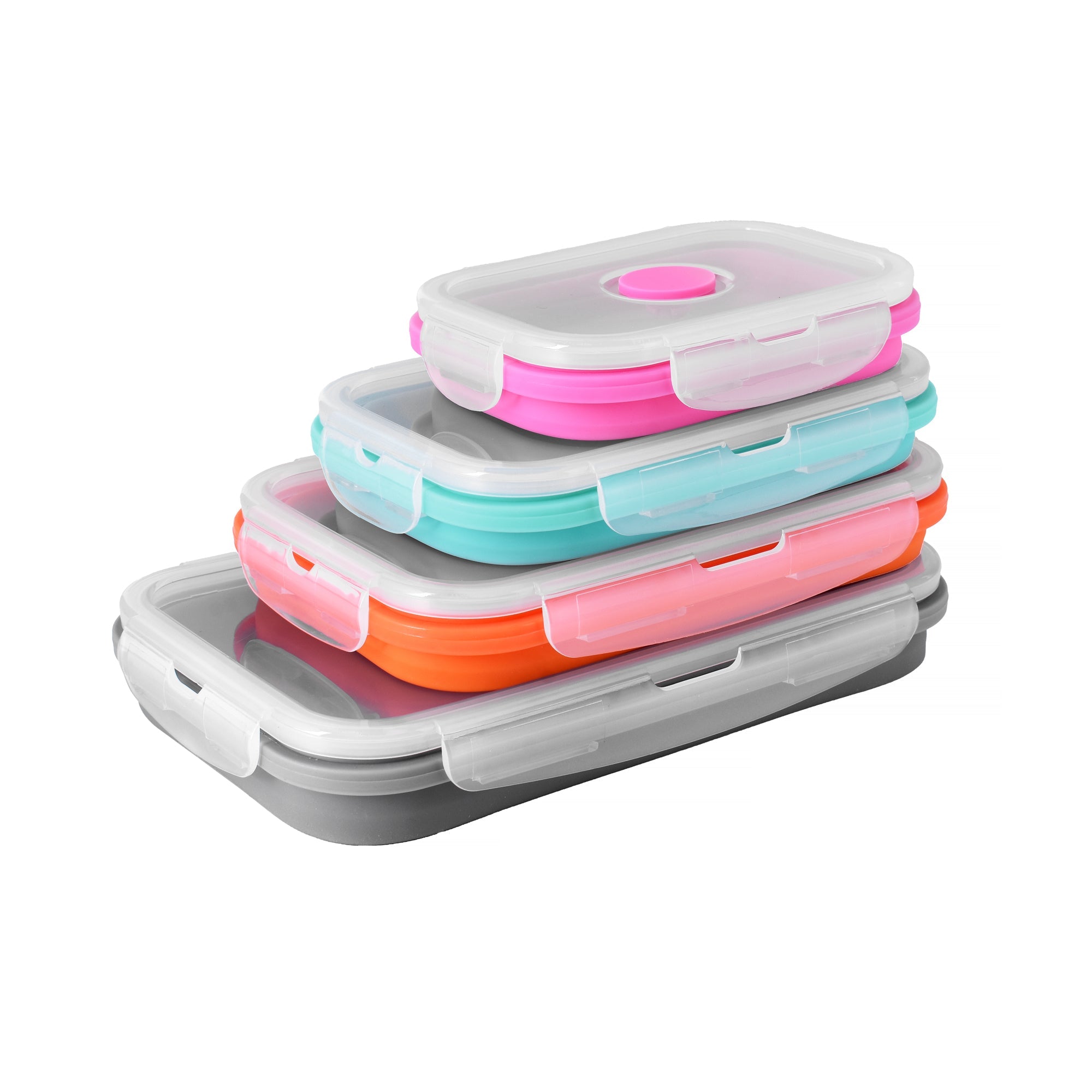 Food Storage: Cook Easy Set of 4 Collapsible Silicone Storage Container