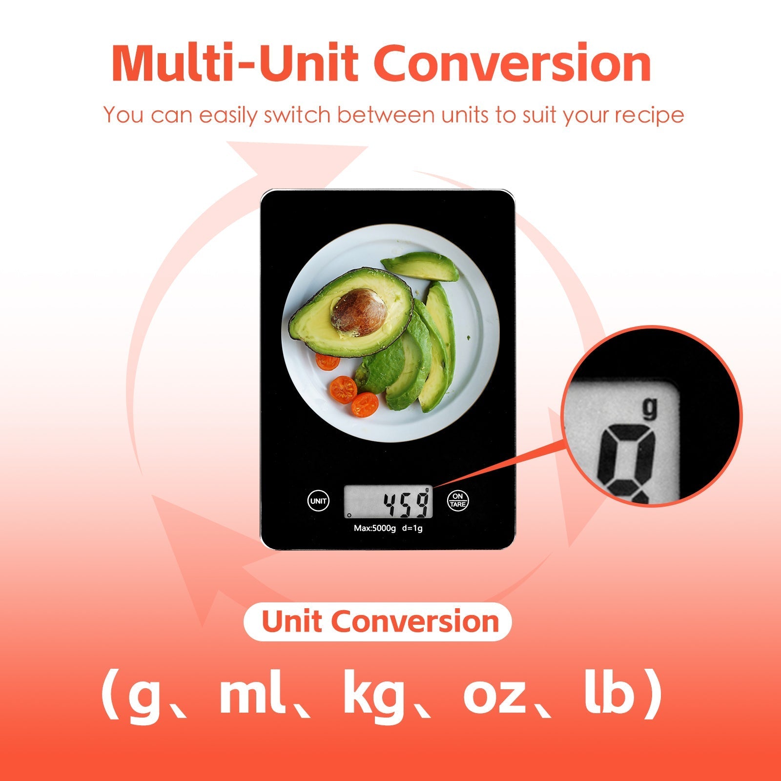 Kitchen Scales: 5KG Digital Glass Kitchen Scale