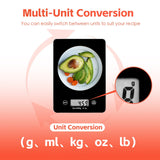 Kitchen Scales: 5KG Digital Glass Kitchen Scale