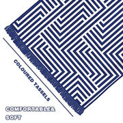 Beach Towels: Rectangular Quick Dry Beach Towel with Tassel