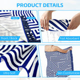 Beach Towels: Rectangular Quick Dry Beach Towel with Tassel