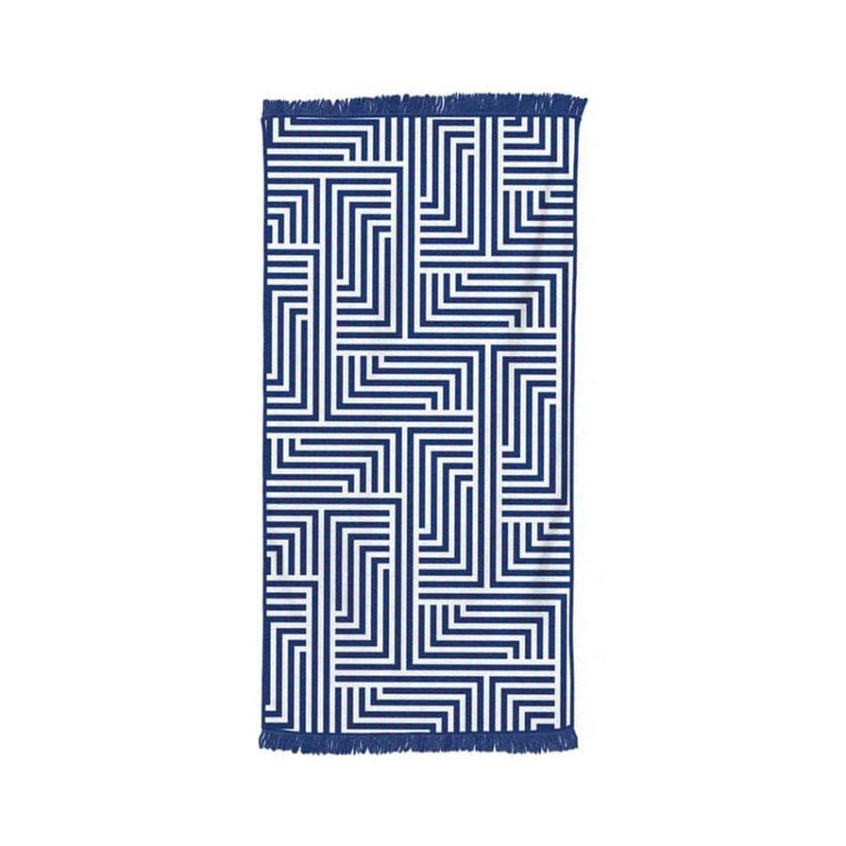 Beach Towels: Rectangular Quick Dry Beach Towel with Tassel