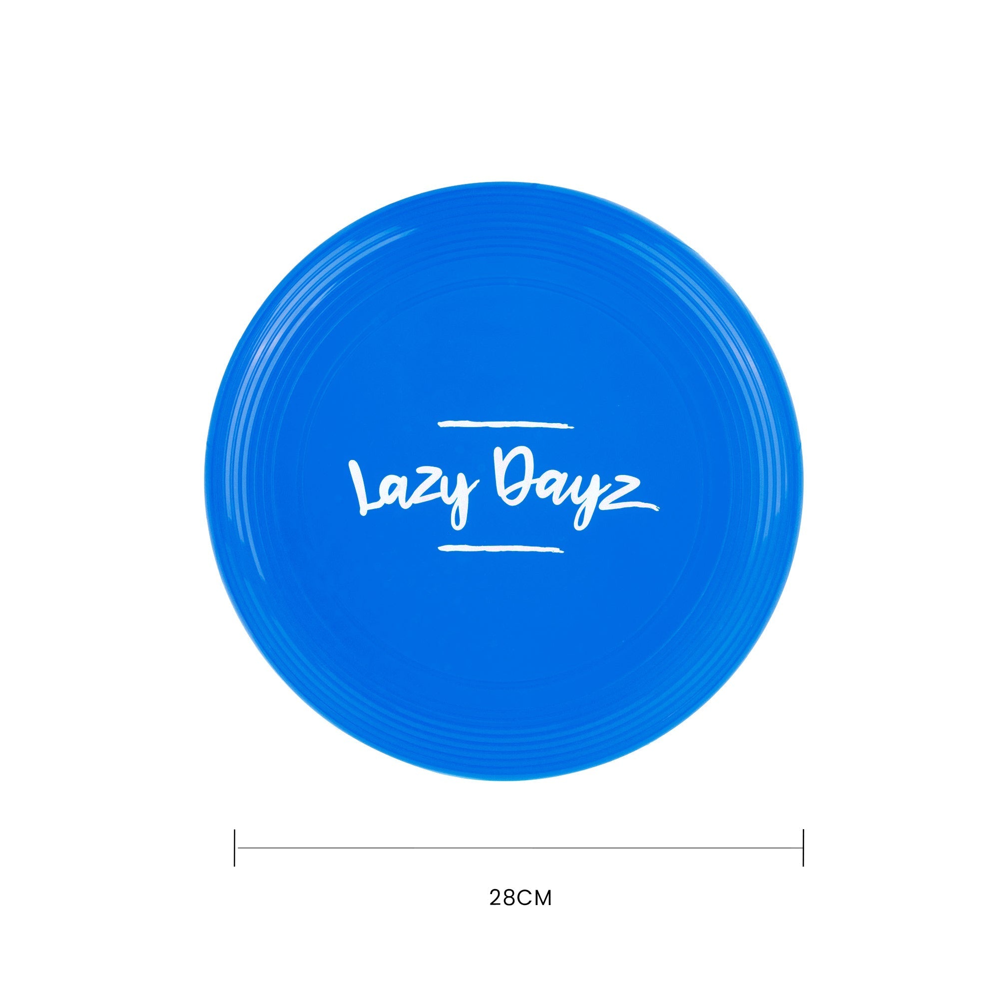 Outdoor Play Equipment: 28cm Lazy Dayz Jumbo Neon Beach Frisbee - Blue