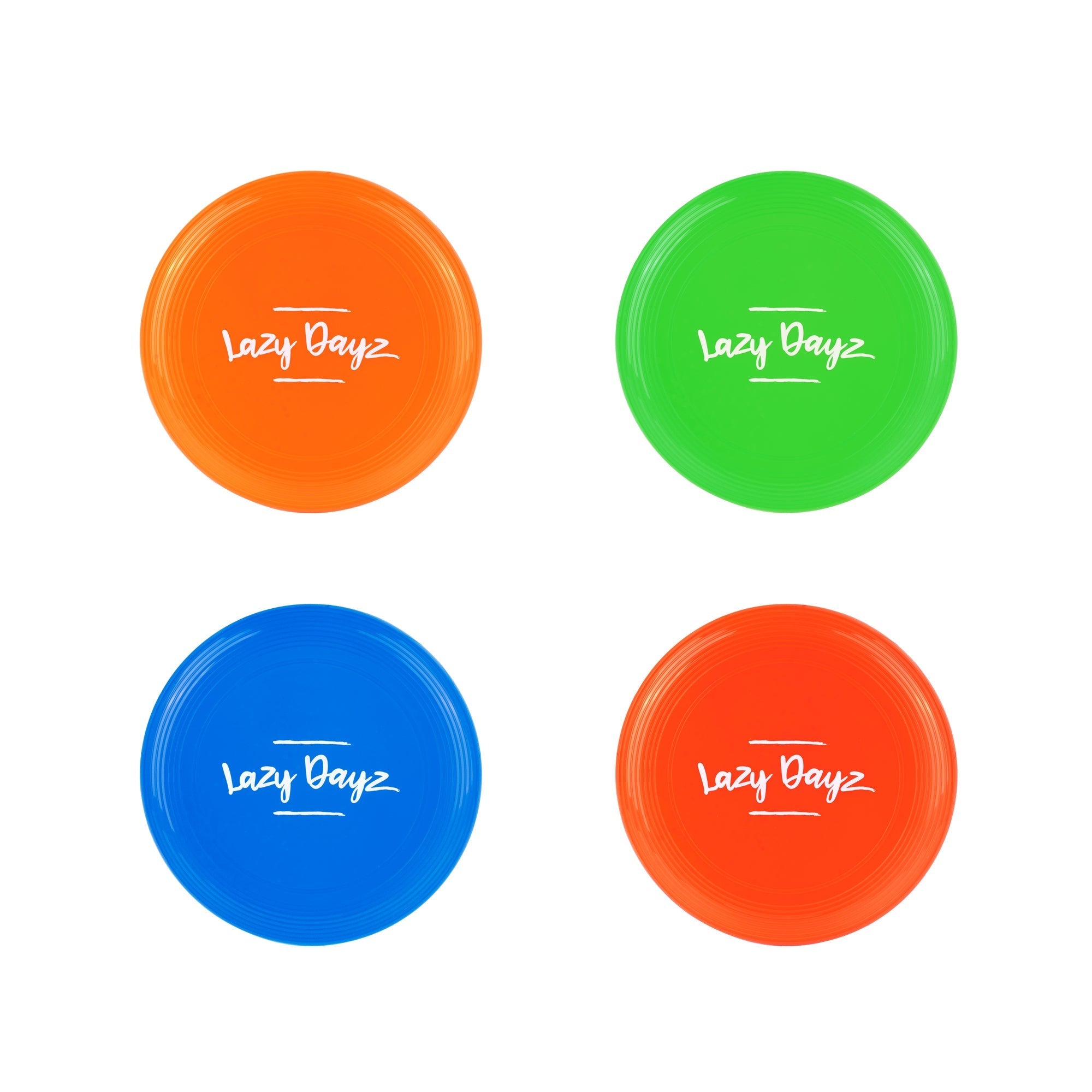 Outdoor Play Equipment: 28cm Lazy Dayz Jumbo Neon Beach Frisbee - Blue