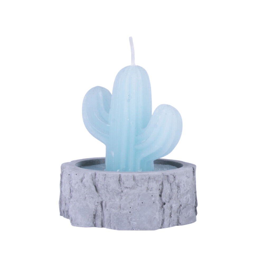 Gardening Tools: 4Pcs/set Simulation Plant Cactus Candle Tea Light Home Decor Table Tealight Mini