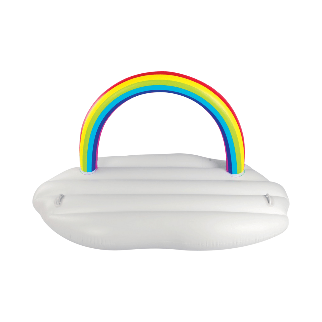 Bathtubs: Lazy Dayz Inflatable Rainbow Cloud Float 185cm