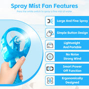 Costumes & Accessories: Lazy Dayz Water Spray Fan - Pink