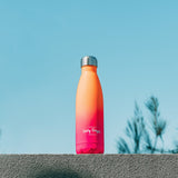 Drinkware: Lazy Dayz Jumbo Drink Bottle 1L - Orange Pink Ombre