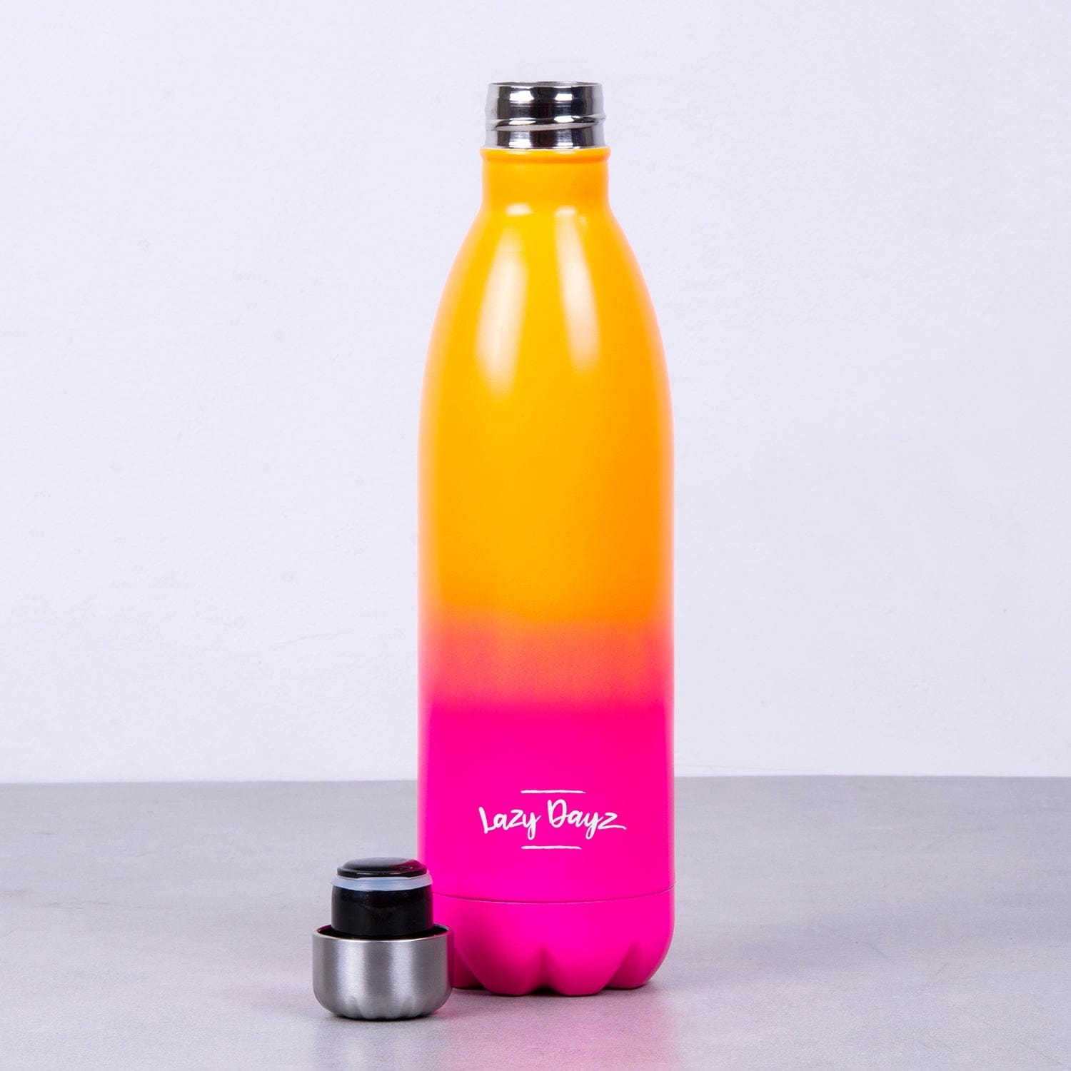 Drinkware: Lazy Dayz Jumbo Drink Bottle 1L - Orange Pink Ombre