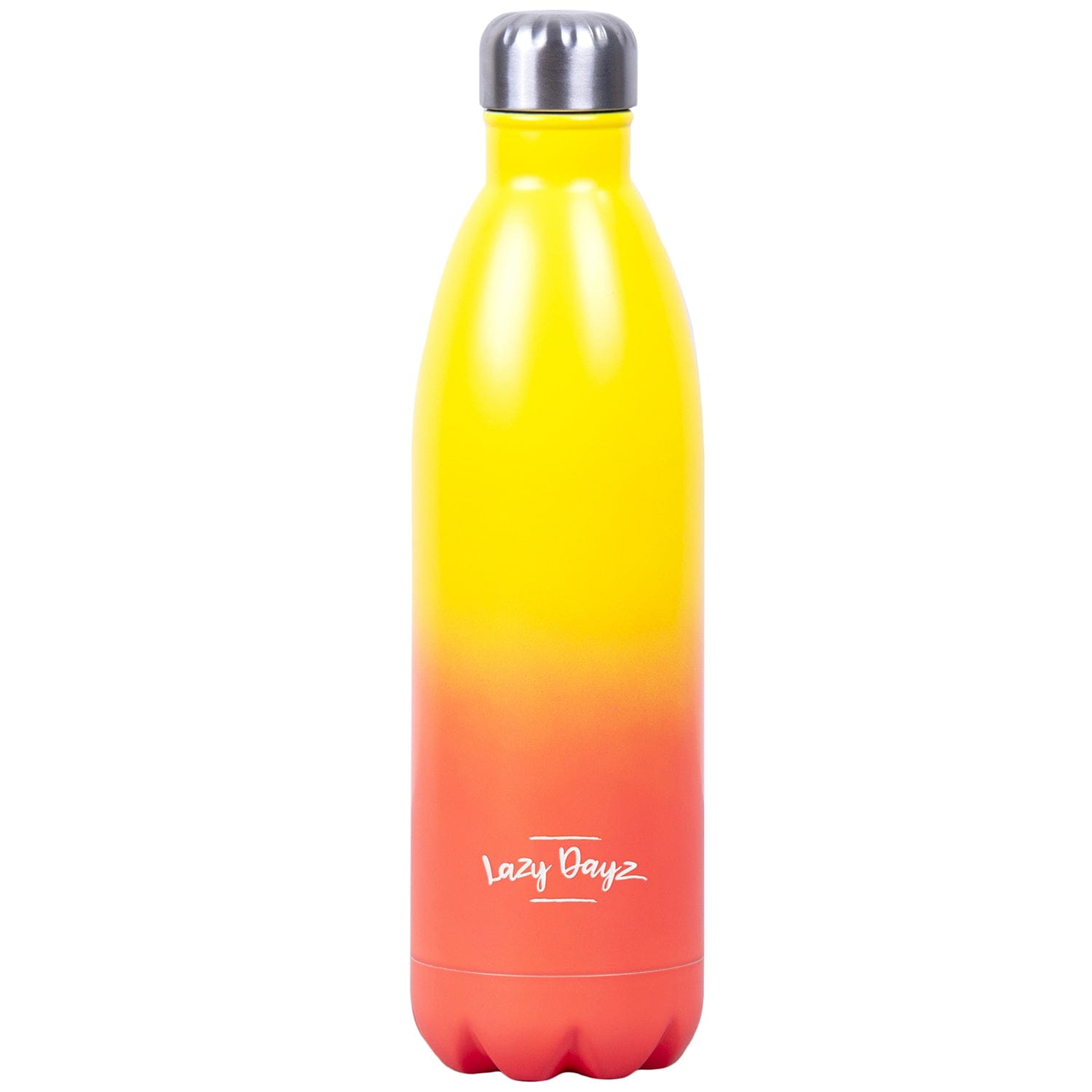 Drinkware: Lazy Dayz Jumbo Drink Bottle 1L - Yellow Peach Ombre