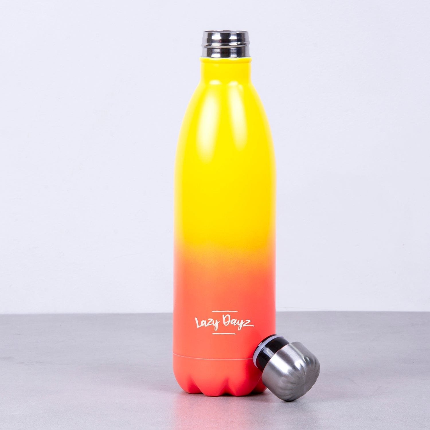 Drinkware: Lazy Dayz Jumbo Drink Bottle 1L - Yellow Peach Ombre