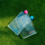 Drinkware: Lazy Dayz Flat Bottle 380ml - Blue