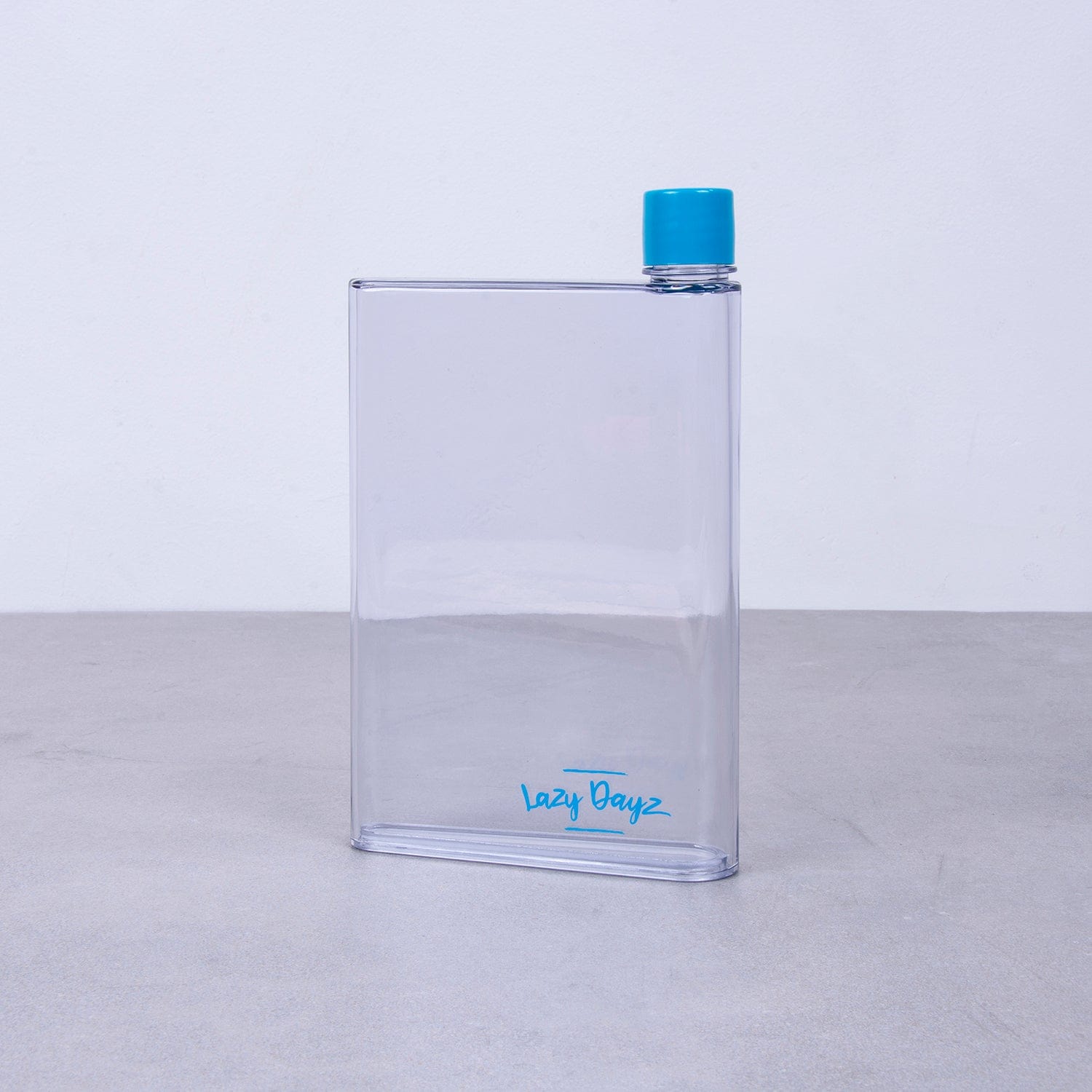 Drinkware: Lazy Dayz Flat Bottle 380ml - Blue