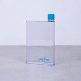 Drinkware: Lazy Dayz Flat Bottle 380ml - Blue