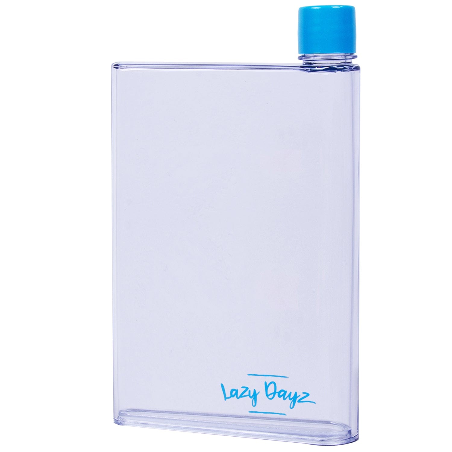 Drinkware: Lazy Dayz Flat Bottle 380ml - Blue