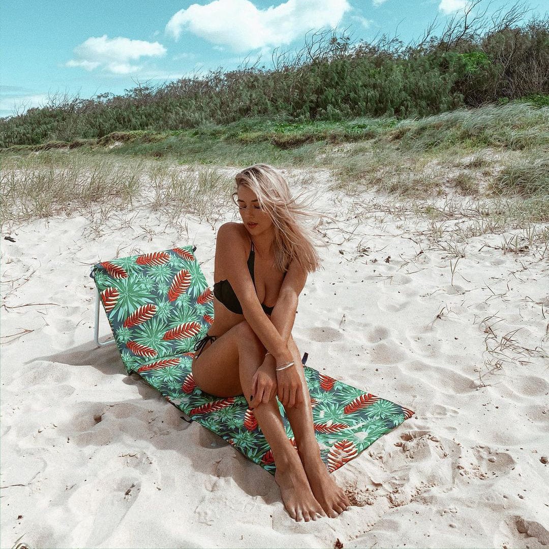 Arm Chairs & Recliners: Lazy Dayz Fold Up Beach Lounger - Mossman