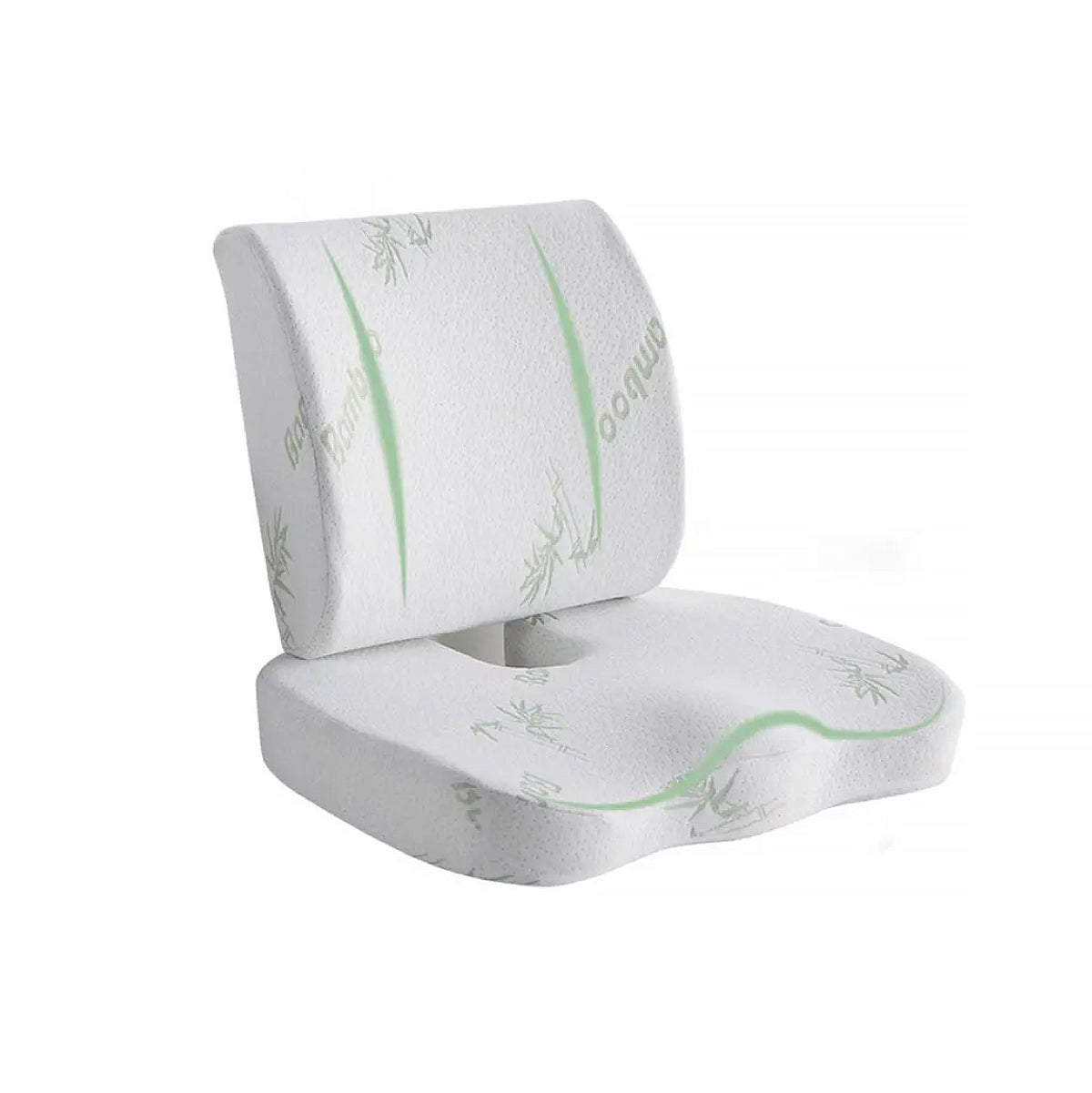 Back Care: Memory Foam Lumbar Back Support Cushion Seat Set