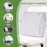 Wellness Accessories: Bamboo Memory Foam Lumbar Support Cushion