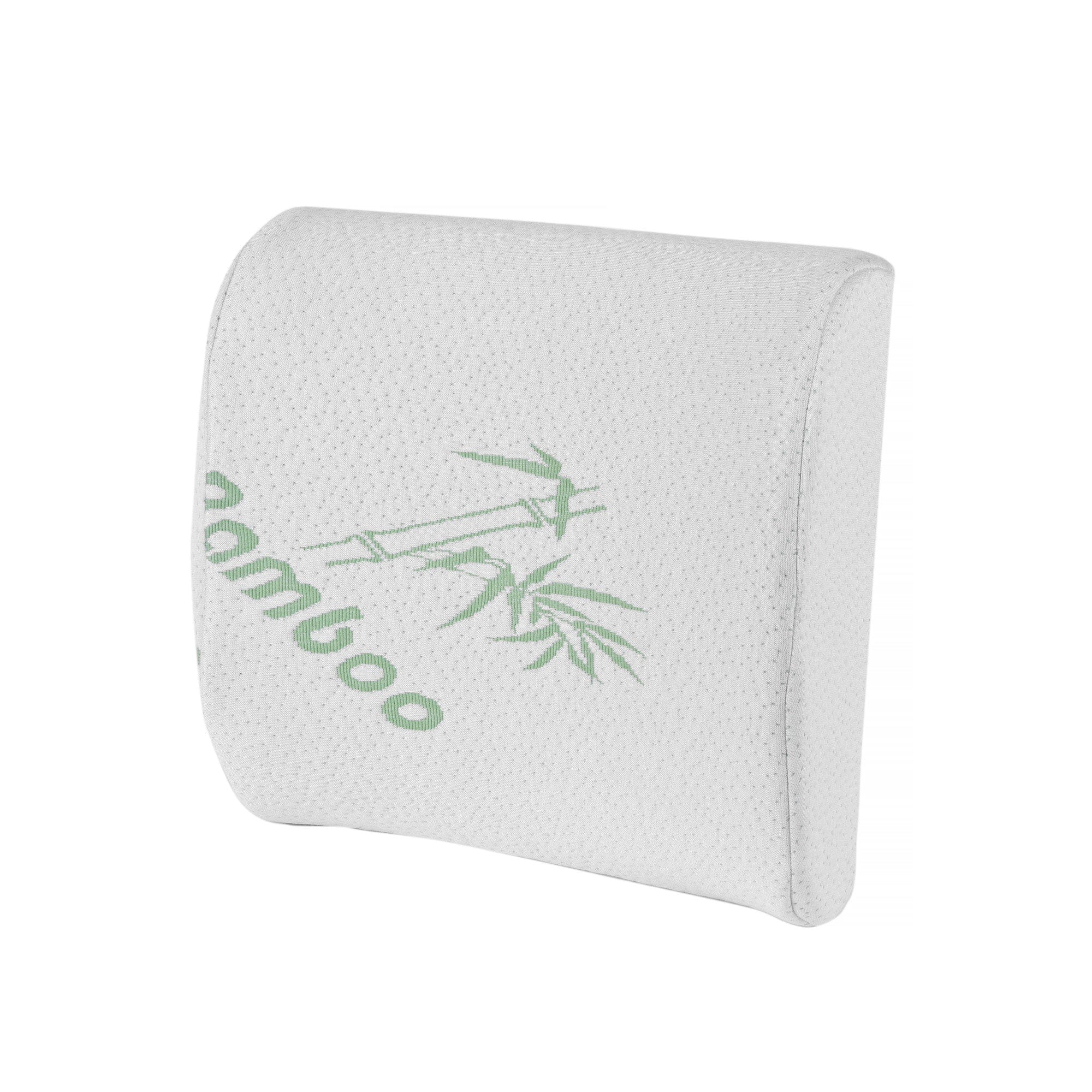 Wellness Accessories: 2 x Bamboo Memory Foam Lumbar Support Cushion