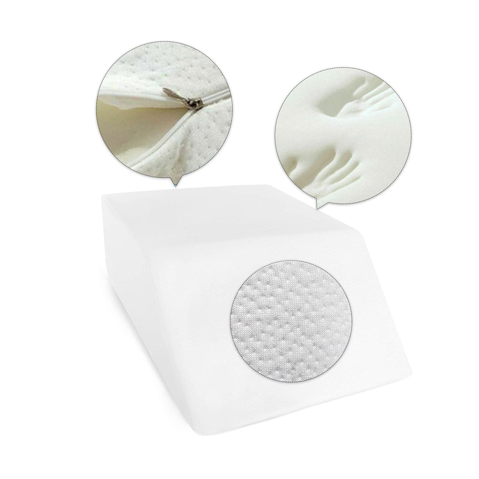 Pillows: Memory Foam Bed Wedge Leg Support Elevation Pillow