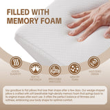 Pillows: Clevinger Memory Foam Bed Wedge Back Support Pillow