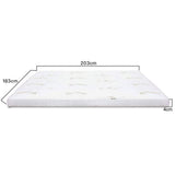 Mattress Toppers: 4cm Memory Foam Mattress Topper with Bamboo Cover - King