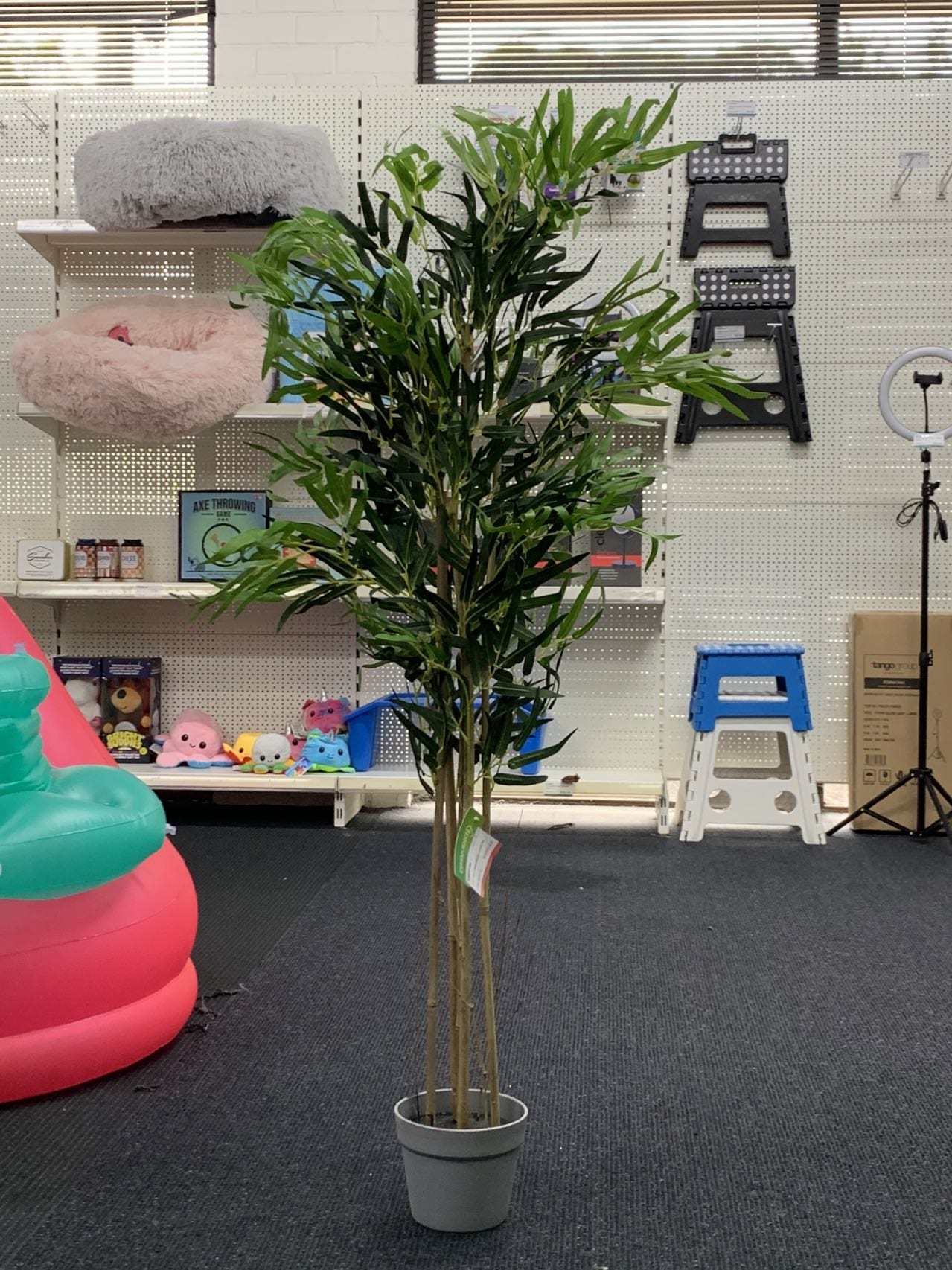 Artificial Trees: 120cm Faux Artificial Home Decor Potted Bamboo Plant