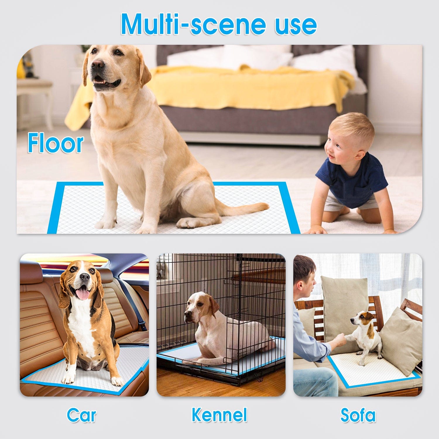 Dog Training Aids: 200pcs Dog Absorbent Training Pad 60 x 60 cm