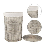 Kitchen & Bathroom DIY: 4 Piece Wicker  Storage Baskets With Liner Set