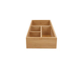 Storage Cabinets: Bamboo Storage Box with 4 Slots