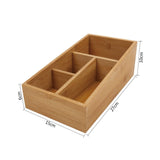 Storage Cabinets: Bamboo Storage Box with 4 Slots