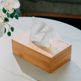 Cosmetic & Toiletry Bags: Bamboo Tissue Box