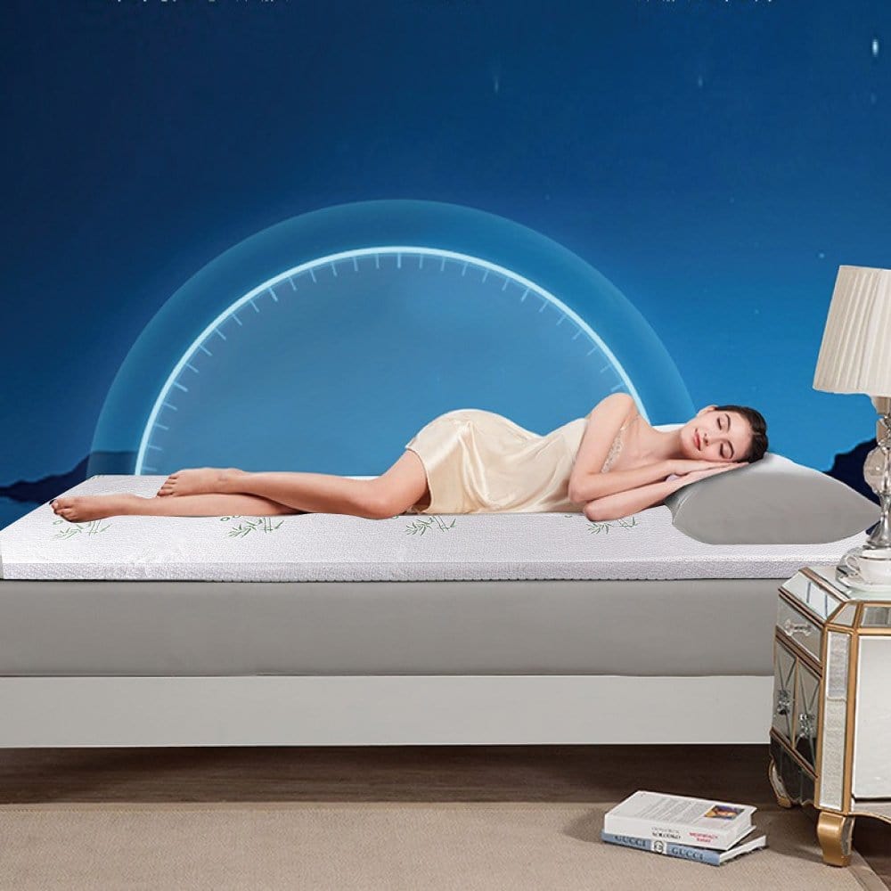 Mattress Toppers: 6cm Memory Foam Mattress Topper with Bamboo Cover - King