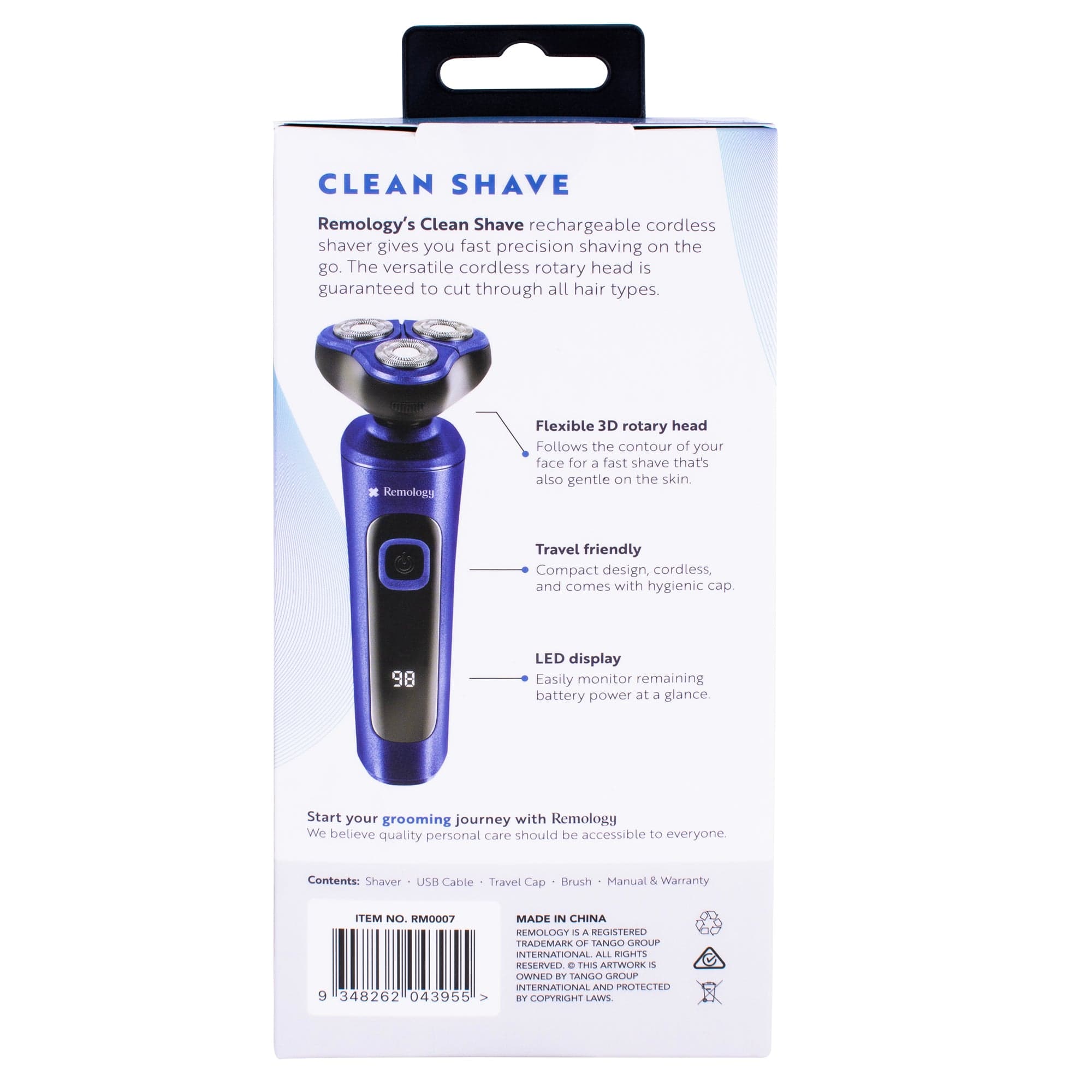 Shaving & Grooming: Remology Clean Shave Rechargeable Cordless Shaver