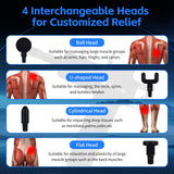 Massagers: Remology Impact Therapy 7 Adaptive Speed USB-C Fascial Massage Gun with 4 Heads