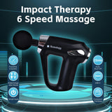 Massagers: Remology Impact Therapy 6 Adaptive Speed USB-C Massage Gun with 4 Heads