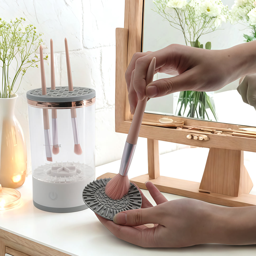 Makeup Brushes: MAKEUP BRUSH CLEANING AND DRYING ALL-IN-ONE MACHINE