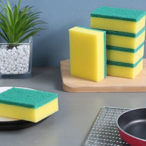 30 Pcs Heavy‑Duty Sponge Scourers – Multi‑Purpose Kitchen Cleaning Pads