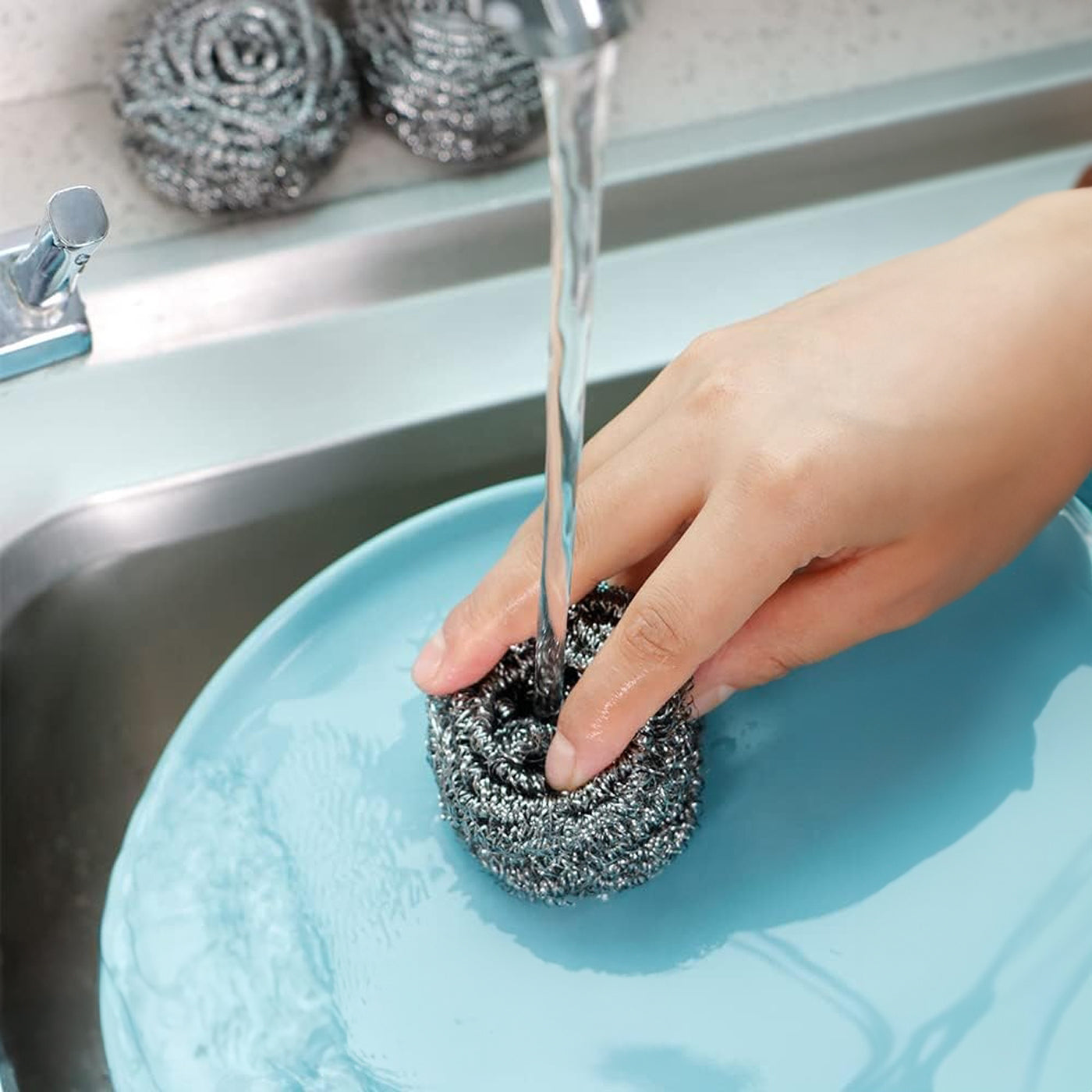 Kitchen & Bathroom DIY: STAINLESS STEEL SCOURERS 6 PACK