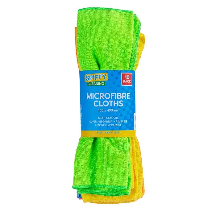 BBQ Cleaning: 10PK Spiffy 40cm Smart Microfibre Dusting Super Absorbent Kitchen Cloths